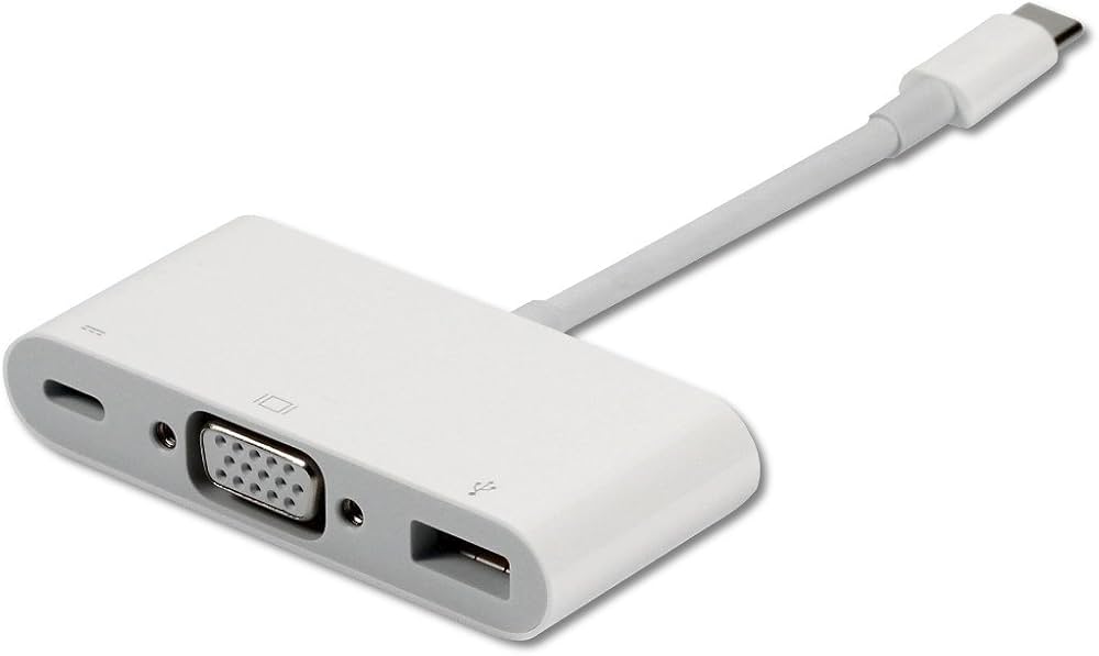 Apple VGA Port Multi-Port Adapter (White)-New